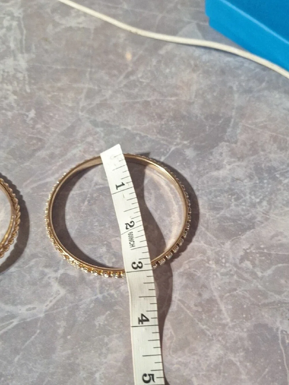 Gold Tone Stackable Bangle Bracelet Set